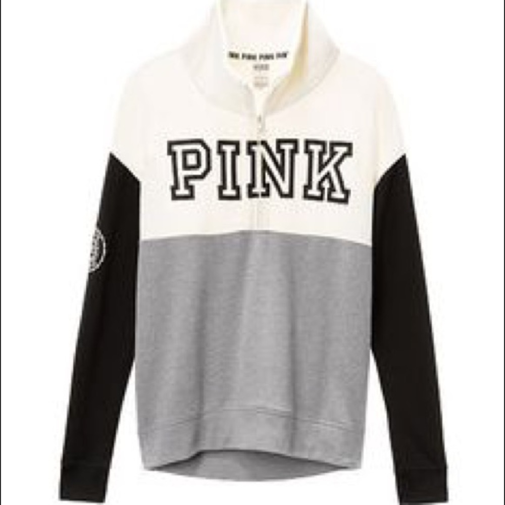 Victoria’s Secret PINK blue half zip jacket